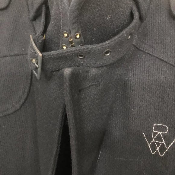 MENS LUXE G-STAR RAW DECOY WOOL GARBER TRENCHCOAT SIZE M - Picture 9 of 13